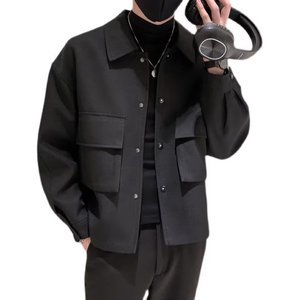 Nuevo Otoño e Invierno cuello de lana coreano corto Slim Fit chaqueta de lana abrigos de hombre - Product Image 5