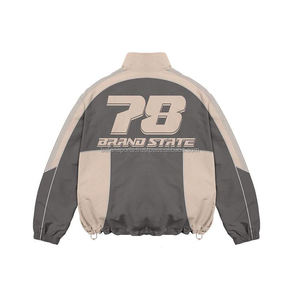 Nuevo y elegante cortavientos con cremallera de talla grande, conjunto cortavientos de invierno a prueba de viento, conjunto cortavientos de moda personalizado con tarifa al por mayor - Product Image 5