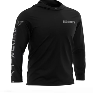 Sudaderas de seguridad de gran tamaño Unisex de alta calidad con logotipo personalizado estampado con capucha personal de oficina de seguridad uniforme Uso de guardia al por mayor - Product Image 3