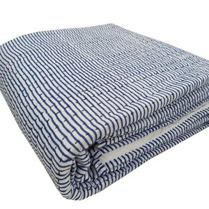 Indien Vintage fait à la main réversible bébé Kantha couette nouveau Design Handblock imprimé avec coton remplissage lavable à la main à vendre - Product Image 1