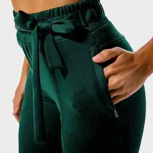 Ropa deportiva personalizada con cremallera para mujer, pantalones para correr, Fitness y uso informal, estilo frontal plano para invierno - Product Image 6