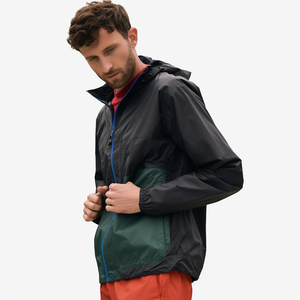 Chaqueta cortavientos con cremallera de cuarto de nylon para hombre, diseño personalizado, fábrica OEM, pedido al por mayor, ropa deportiva de invierno de marca - Product Image 4