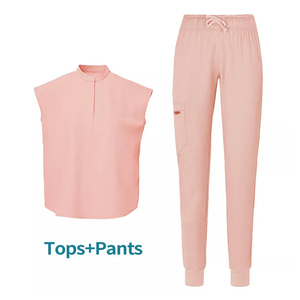 Medical <b>Uniform</b> <b>Scrub</b> Sets Women Drawstring Jogger Trousers Lightweight - Product Image 1