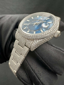 Reloj de Estilo Elegante Hip Hop con Correa de Acero Inoxidable y Diamante Moissanite, Movimiento Automático de Cuarzo para Hombre y Mujer. - Product Image 3