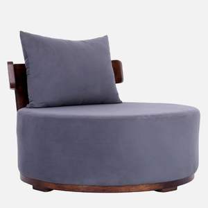 Chaise de pantoufles en bois massif Camellia au design moderne pour le salon - Product Image 3