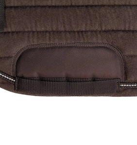 Wholesale Premium Quality <b>Brown</b> Fleece Lining Horse Riding Saddle Pads Equestrian Jumping Competition Saddle Pads - Product Image 4