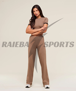 Pantalon de survêtement évasé haut de gamme et tendance pour hommes et femmes, léger, coupe ajustée ou ample, style droit, style urbain, dentelle - Product Image 2