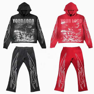 Venta al por mayor de alta calidad Streetwear sudaderas con capucha y chándales 100% algodón logotipo personalizado forro polar para unisex con colores personalizados - Product Image 4