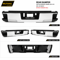 Bumper Baja Belakang Krom untuk Serria Silvardo 2014-2018 Tanpa Lubang Sensor OE 23154014 Kualitas Tinggi