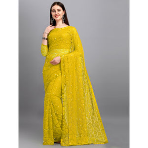 FashionHarbour Elegant Unstitched Blouse Self-Design Bollywood Saree Net <b>Fabric</b> for Summer Winter Parties <b>Indian</b> Pakistani Style - Product Image 1