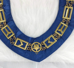 Ensemble de regalia maçonniques fabriqué sur mesure, tablier et collier brodés à la main, qualité supérieure du Pakistan, personnalisable - Product Image 3