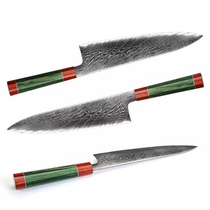 มีดเชฟสแตนเลสมีดด้ามไม้สไตล์ญี่ปุ่นมีดทำครัวขั้นต่ำ - Product Image 1