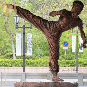 Ideal Arts Factory moderno tamaño real latón hombre bronce <span class=keywords><strong>Bruce</strong></span> <span class=keywords><strong>Lee</strong></span> estatua - Product Image 4