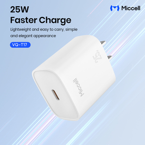 <span class=keywords><strong>Chargeur</strong></span> rapide pour téléphone Miccell De Celulares QC 3.0 USB C avec câble C vers C PD 25W, charge rapide haute puissance, chargeurs de téléphone - Product Image 2