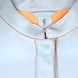 Custom Brand <b>Men's</b> Lightweight Long Coat High Quality Genuine Fabric Sheep Woven Bonded Covered Button Breathable Pattern - Product Image 2