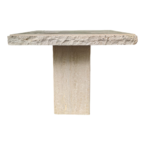 Mesa de Centro de Travertino Irregular, Mesa de Centro de Piedra Natural para Sala de Estar, Mesa de Comedor Moderna de Lujo Personalizada para Cocina - Product Image 1