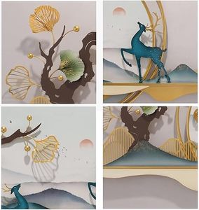 Fleur Métal Décoration Murale Élégant Noir Unique et Dernier Design Décor À La Maison Fer Décoratif Fleur En Métal Art Tenture Murale - Product Image 4