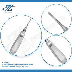 Ascenseur de racine 5mm pointe droite ascenseurs de racine ensemble de laxation Point délicat Instruments dentaires en acier inoxydable de haute qualité - Product Image 4