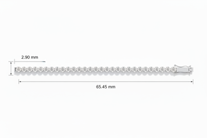 Brazalete Eterno de 14K y Diamantes |   Diamante de Corte Brillante de 1.70 Quilates - Product Image 2