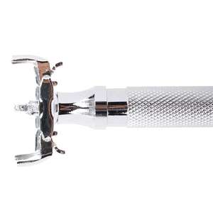 Maquinilla de afeitar de seguridad de mariposa con hoja afilada y tornillo ajustable, maquinilla de afeitar profesional para hombres, maquinilla de afeitar de acero inoxidable OEM - Product Image 3