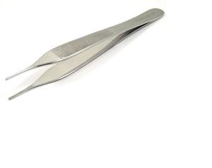 Pince à épiler Adson pour usage dentaire, chirurgical et vétérinaire Pince à coton et à pansements manuelle 12cm - Product Image 4