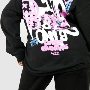 Wholesale High Quality Embroidery Custom logo Cheap Price Women Hoodies / Street Style Custom Logo Printed Casual Women Hoodies - Product Image 6