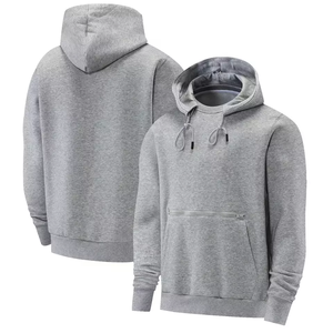 Top Tendance Haute Qualité 460gsm Brodé Logo Personnalisé Pull Hoodies Chaud 100% Coton Blanc Pull - Product Image 3
