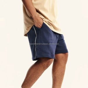 Pantalones Cortos de Verano para Hombre, Estilo Urbano, con Bordado Personalizado, Tejido Grueso Lavado, OEM - Product Image 2