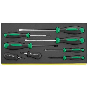 Stahlwille DRALL+ Ensemble de 8 tournevis avec incrustation TCS - Product Image 1