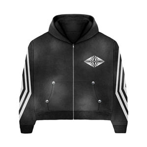 Conjunto Deportivo de Dos Piezas para Hombre, Estilo Jogger, Lavado Ácido, Talla Grande, Invierno 2026, Logotipo Personalizado al por Mayor, Sudadera Lisa, Chándal Vintage - Product Image 4