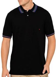Camiseta Polo de Algodón 100% de Corte Clásico para Hombre, Tejido de Punto Transpirable con Cuello a Rayas y Puños, Teñido Liso - Product Image 3