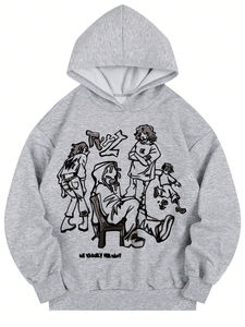 Vente en gros de sweatshirts et sweatshirts à capuche sans ficelle avec logo personnalisé 380 g/m² - Product Image 2