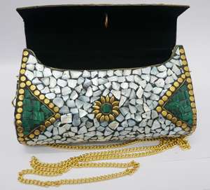 Bolso de Mano Moderno y Ecológico de Nácar Pulido a Mano Personalizado de TIMELESS CRAFT para Mujer, Regalo para Bodas y Fiestas - Product Image 2