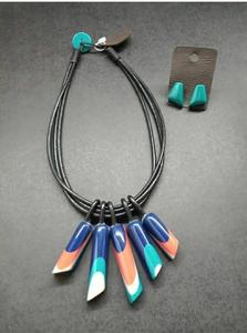 Premium Quality New Design <b>Necklace</b> Bohemia Handmade Metal & Resin Pendant <b>Necklace</b> - Product Image 2