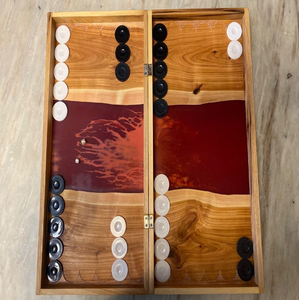 Unique Wood Backgammon Board <strong>Game</strong> Indoor <strong>Set</strong> for Adults and Kids Classic Strategy <strong>Game</strong> <strong>Set</strong> With <strong>Playing</strong> Pieces Wholesale Price - Product Image 2