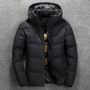Men's Vintage <b>Warm</b> Canvas <b>Waterproof</b> Eco-Friendly Puffer <b>Jacket</b> for Winter with High Stand Collar and Zipper Cotton-Padded Coat - Product Image 2