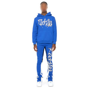 Survêtements pour hommes High Street Oversize Acid Wash Puff Printed Track Suits Jogger Pants Men Distress Sweat Suits Hoodies Jackets - Product Image 2