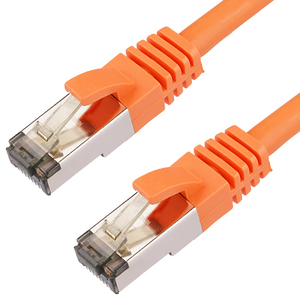 Cat.8.1 Cavo patch LAN Cavo RJ45 arancione 0,25 m - Product Image 1
