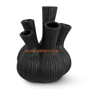 Floreros y macetas de lujo de metal pulido con espejo de acero inoxidable Diseño atractivo Almacén Mesa auxiliar Florero y maceta - Product Image 6