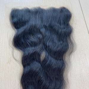 Vente en gros Meilleure qualité cuticule alignée vague naturelle HD pour dentelle frontale transparente avec pré-plumé délié cheveux humains - Product Image 2