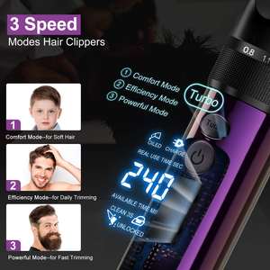 Set de Recortadora de Pelo Eléctrica USB Portátil, Máquina de Corte de Pelo para Barberos, Kit de Cuidado del Cabello para Adultos y Niños, para Barba - Product Image 5