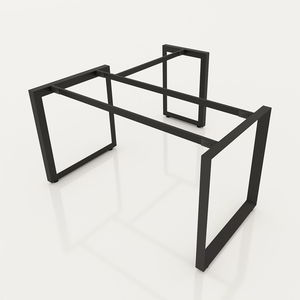 Pieds de bureau de direction 1400x700mm au design industriel de luxe, assemblage facile, structure triangulaire en acier pour immeuble de bureaux - Product Image 1