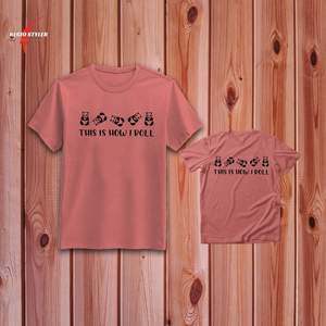 เสื้อยืดแฟชั่นแขนครึ่งสีพื้นแบบพรีเมี่ยมเสื้อยืดคอ100% ผ้าฝ้ายระบายอากาศได้ดีพิมพ์ลายสกรีน - Product Image 5