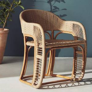 Venta al por mayor rústico Vintage ratán sillón ecológico novedad muebles para el hogar para dormitorio y Hotel vendedor superior de Vietnam - Product Image 2