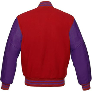 Chaqueta Universitaria para Hombre, Confeccionada con Tela de Alta Calidad y Cuero con Parches, Cómoda de Usar, Talla Grande, Producto de Alta Calidad - Product Image 2