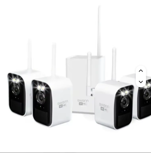 Système de sécurité NVR sans fil 4K Swanns MaxRanger Mini Kit 4 caméras, garantie active de 3 ans, prêt à être expédié - Product Image 1