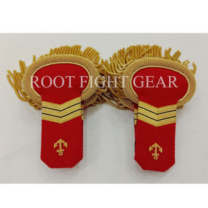 Épaulettes de fanfare haut de gamme avec franges en fil de broderie, couleur personnalisée, 100 % coton, pour usage cérémoniel - Product Image 4