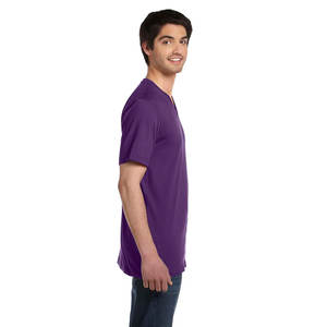 Camiseta de Verano al por Mayor, Sólida, a la Moda, Delgada, Transpirable, con Cuello en V y Manga Corta - Product Image 3