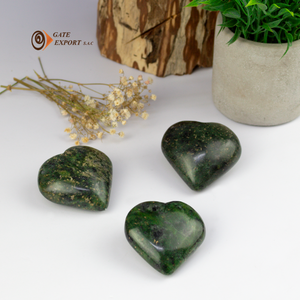 งานฝีมือรูปหัวใจหินเนไฟรต์ฮวงจุ้ยทำด้วยมือสำหรับวัดความสุขและความสงบเงียบวัสดุพลอย - Product Image 6