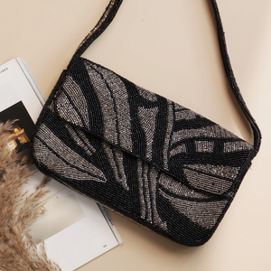 Mode indienne Style bohème Designer femmes Boho perlé pochette sacs de messager à la main sac à bandoulière soirée par artisanat de luxe - Product Image 4